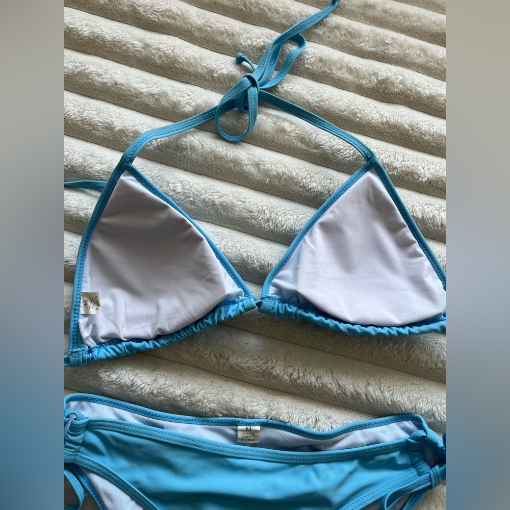 String Halter Top Triangle Bikini Set! - Picture 6 of 8